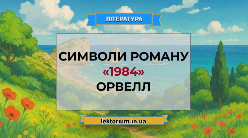 Символи роману «1984» Орвелл