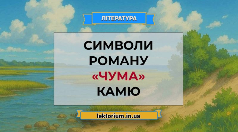 Символи роману «Чума» Камю