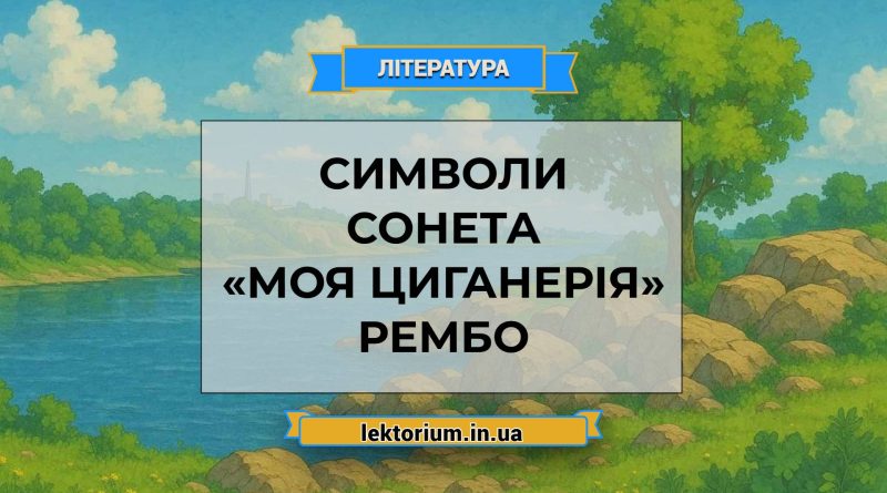 Символи сонета «Моя циганерія» Рембо
