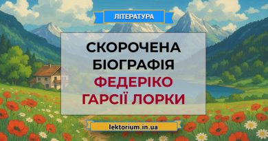 Скорочена біографія Федеріко Гарсії Лорки