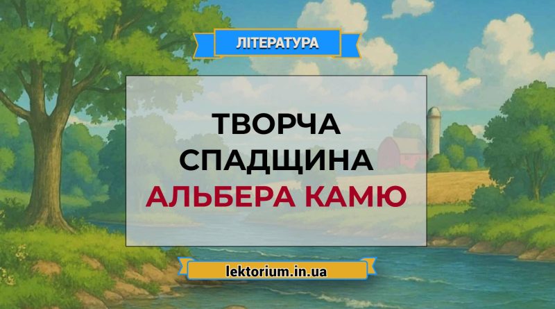 Творча спадщина Альбера Камю