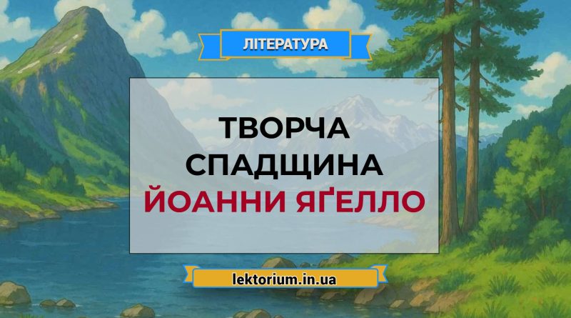 Творча спадщина Йоанни Яґелло