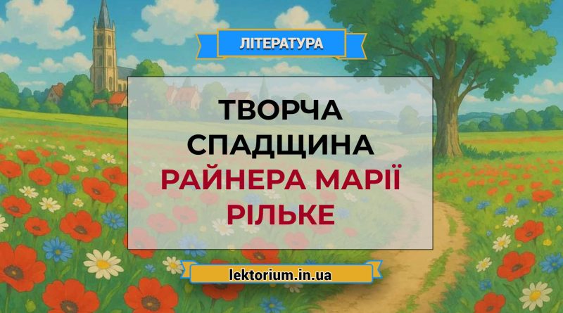 Творча спадщина Райнера Марії Рільке