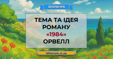 Тема та ідея роману «1984» Орвелл