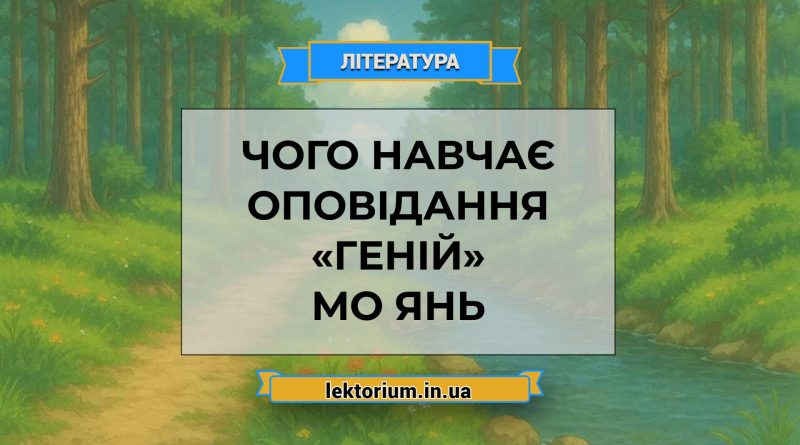 Чого навчає оповідання «Геній» Мо Янь