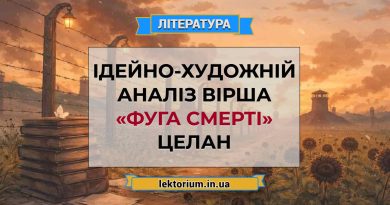 Ідейно-художній аналіз вірша «Фуга смерті» Целан
