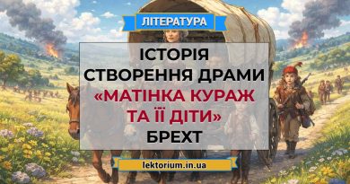 Історія створення драми «Матінка Кураж та її діти» Брехт