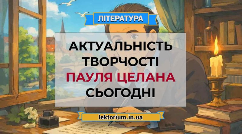 Актуальність творчості Пауля Целана сьогодні