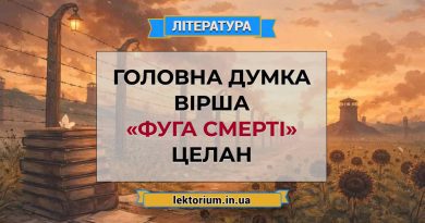 Головна думка вірша «Фуга смерті» Целан