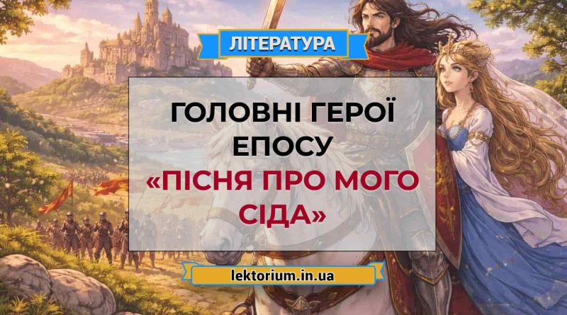Головні герої епосу «Пісня про мого Сіда»