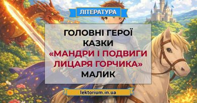 Головні герої казки «Мандри і подвиги Лицаря Горчика» Малик