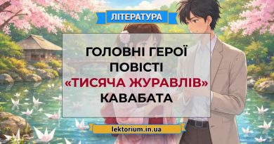 Головні герої повісті «Тисяча журавлів» Кавабата