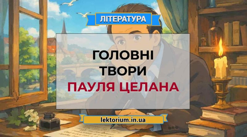 Головні твори Пауля Целана