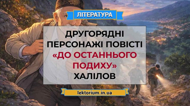 Другорядні персонажі повісті «До останнього подиху» Халілов