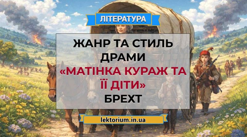 Жанр та стиль драми «Матінка Кураж та її діти» Брехт