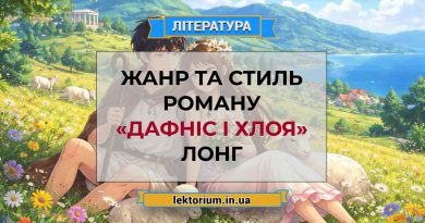 Жанр та стиль роману «Дафніс і Хлоя» Лонг