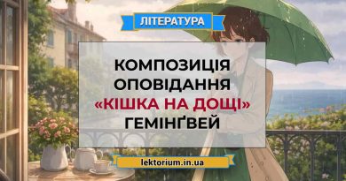 Композиція оповідання «Кішка на дощі» Гемінґвей