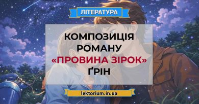 Композиція роману «Провина зірок» Ґрін
