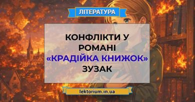 Конфлікти у романі «Крадійка книжок» Зузак