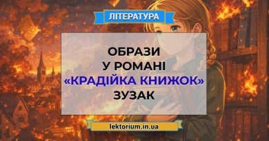 Образи у романі «Крадійка книжок» Зузак