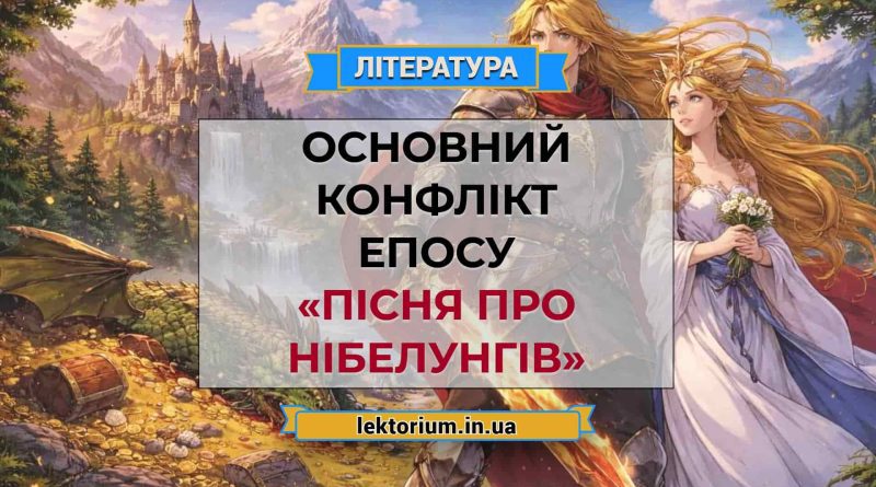 Основний конфлікт епосу «Пісня про Нібелунгів»
