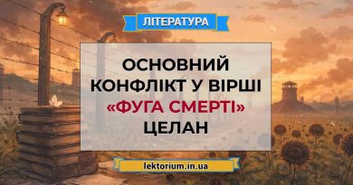 Основний конфлікт у вірші «Фуга смерті» Целан