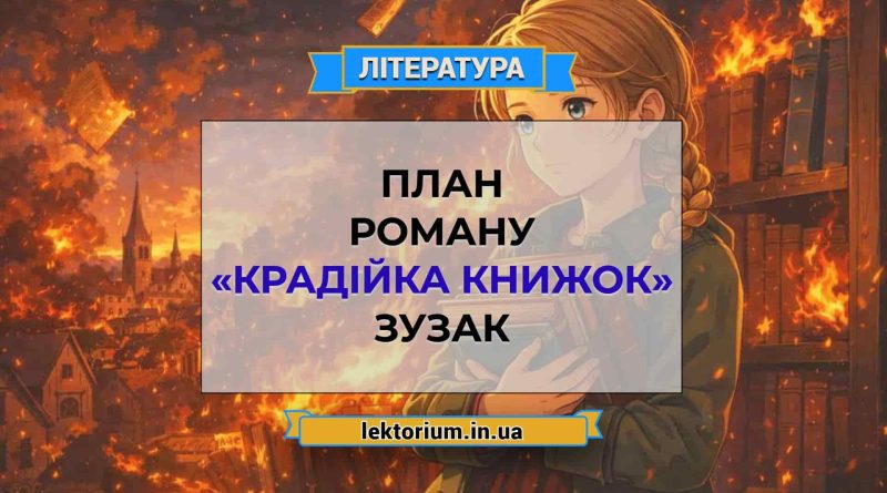 План роману «Крадійка книжок» Зузак