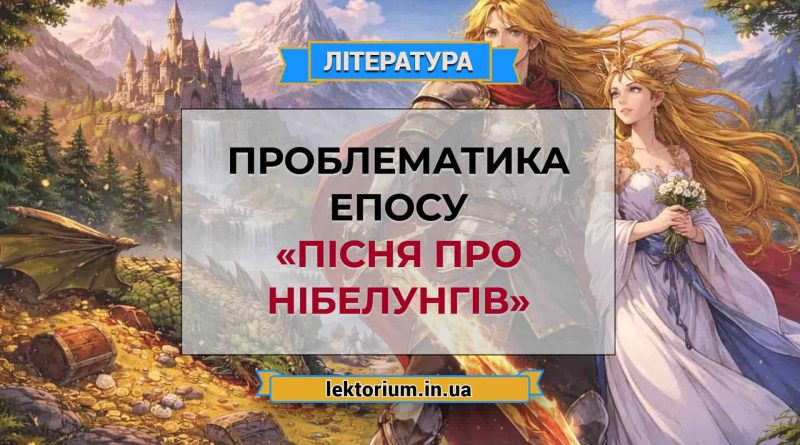 Проблематика епосу «Пісня про Нібелунгів»