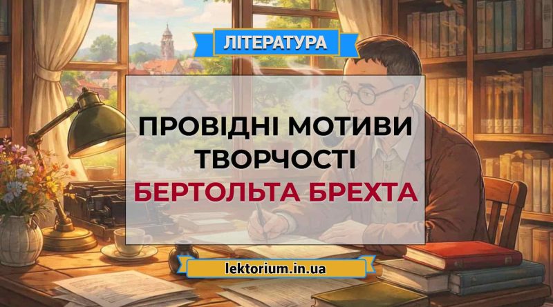 Провідні мотиви творчості Бертольта Брехта