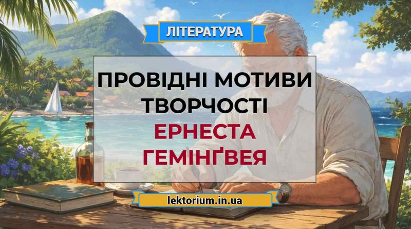 Провідні мотиви творчості Ернеста Гемінґвея