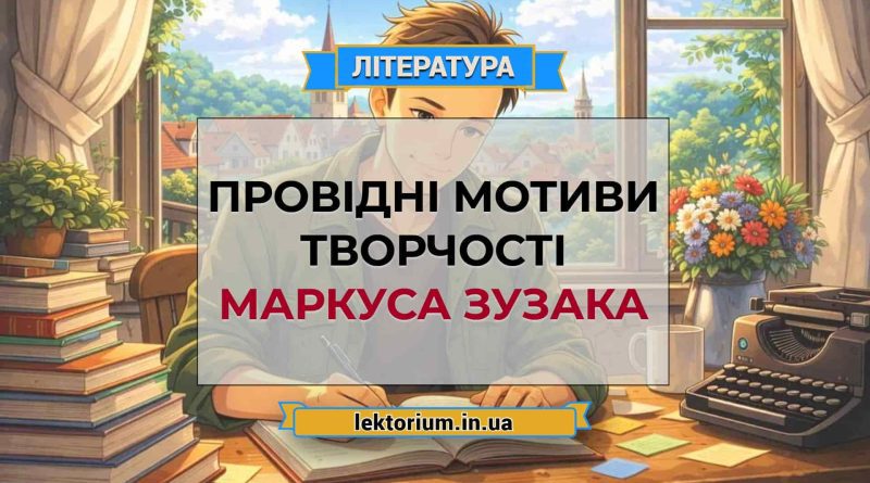 Провідні мотиви творчості Маркуса Зузака