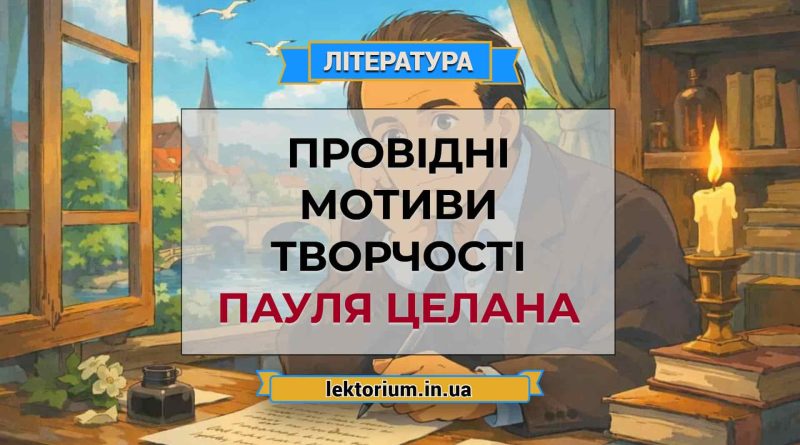 Провідні мотиви творчості Пауля Целана