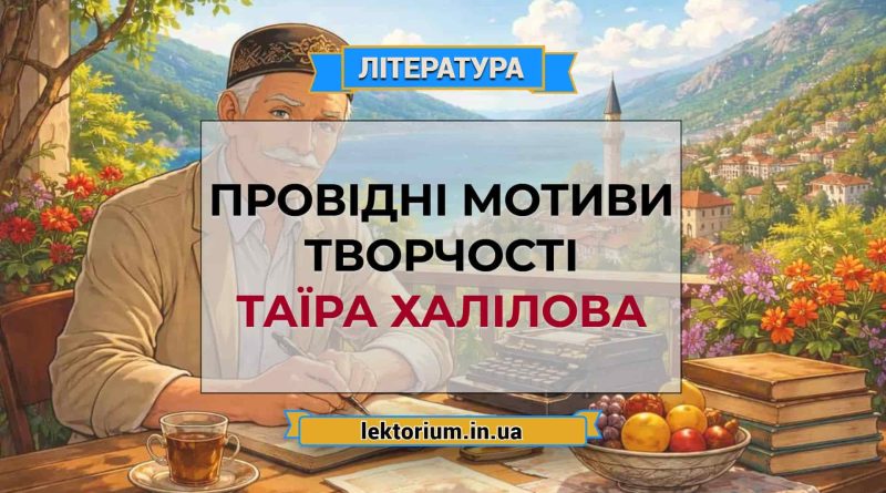 Провідні мотиви творчості Таїра Халілова