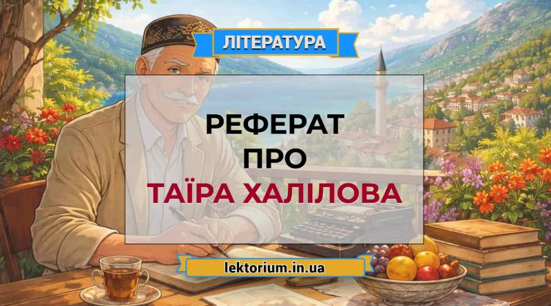 Реферат про Таїра Халілова