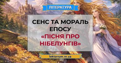 Сенс та мораль епосу «Пісня про Нібелунгів»