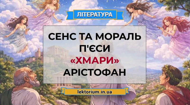 Сенс та мораль п'єси «Хмари» Арістофан