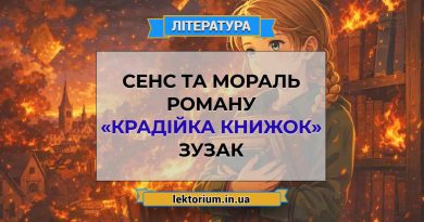 Сенс та мораль роману «Крадійка книжок» Зузак