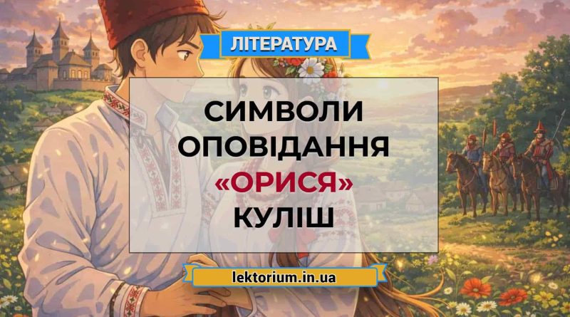 Символи оповідання «Орися» Куліш