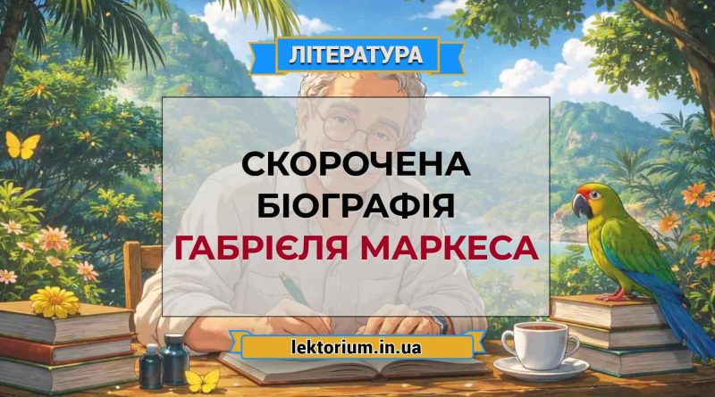 Скорочена біографія Габрієля Маркеса
