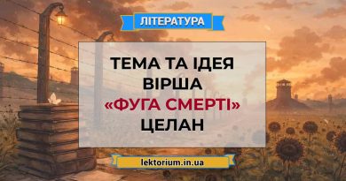 Тема та ідея вірша «Фуга смерті» Целан