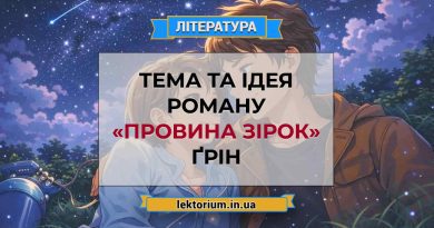 Тема та ідея роману «Провина зірок» Ґрін