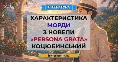 Характеристика Морди з новели «Persona grata» Коцюбинський