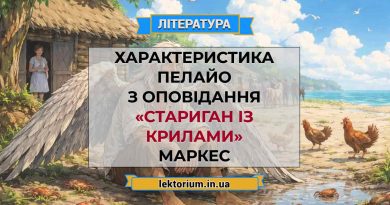 Характеристика Пелайо оповідання «Стариган із крилами» Маркес