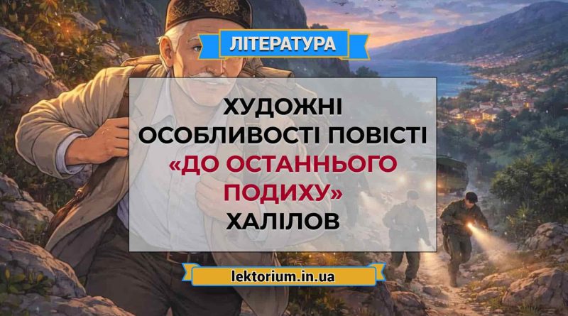 Художні особливості повісті «До останнього подиху» Халілов
