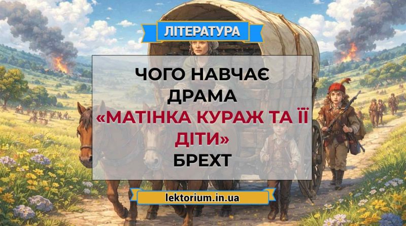 Чого навчає драма «Матінка Кураж та її діти» Брехт