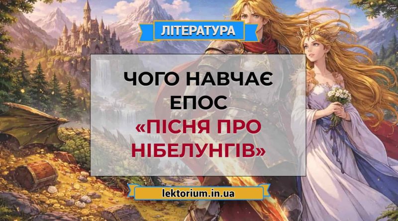 Чого навчає епос «Пісня про Нібелунгів»