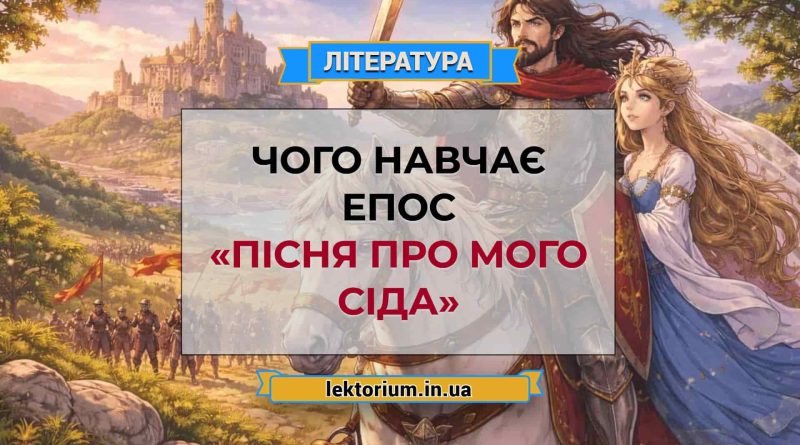 Чого навчає епос «Пісня про мого Сіда»