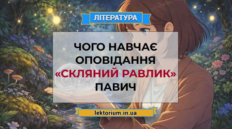 Чого навчає оповідання «Скляний равлик» Павич