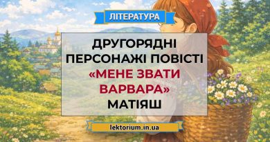 Другорядні персонажі повісті «Мене звати Варвара» Матіяш