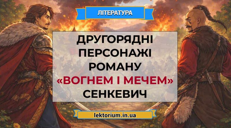 Другорядні персонажі роману «Вогнем і мечем» Сенкевич